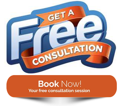 a png image that says 'Free Consultation, Book Now'